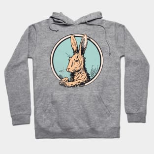 Hoppy Easter - Vintage Rabbit Graphic Hoodie